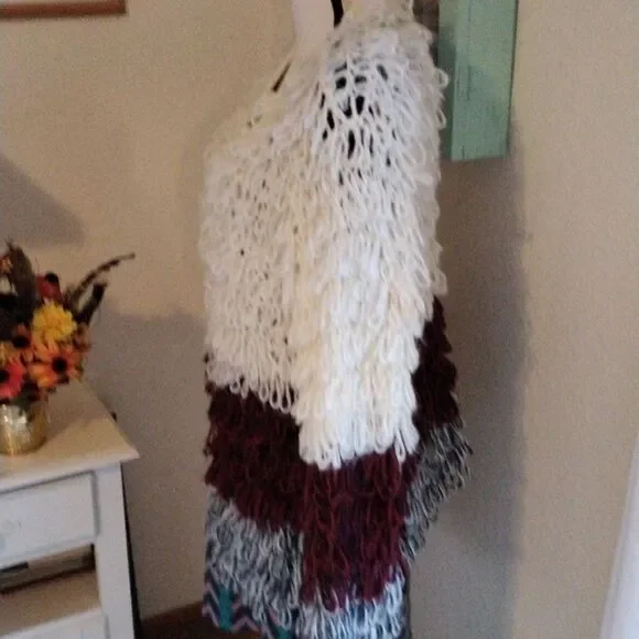 Hayden Shaggy Sweater. Y2k. Colorblock,  Austin Powers - Picture 4 of 8